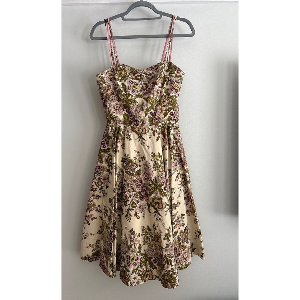 Anthropologie Elevenses Floral Paisley Dress - Picture 2 of 7